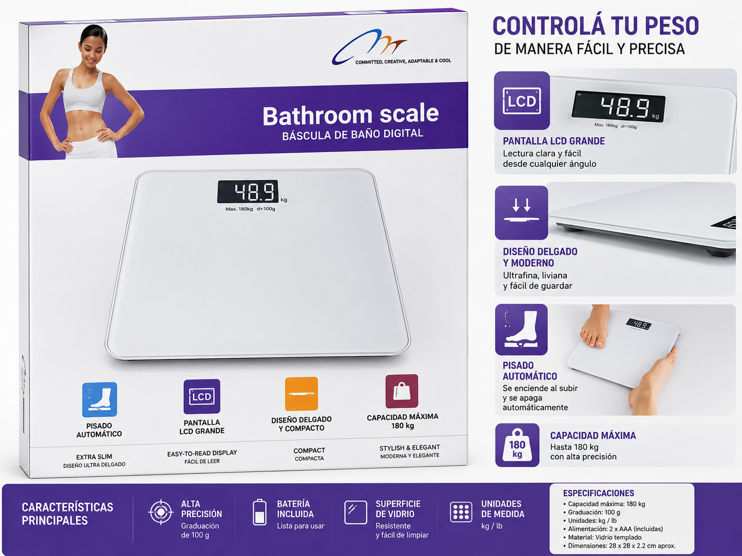 Báscula de Baño Digital