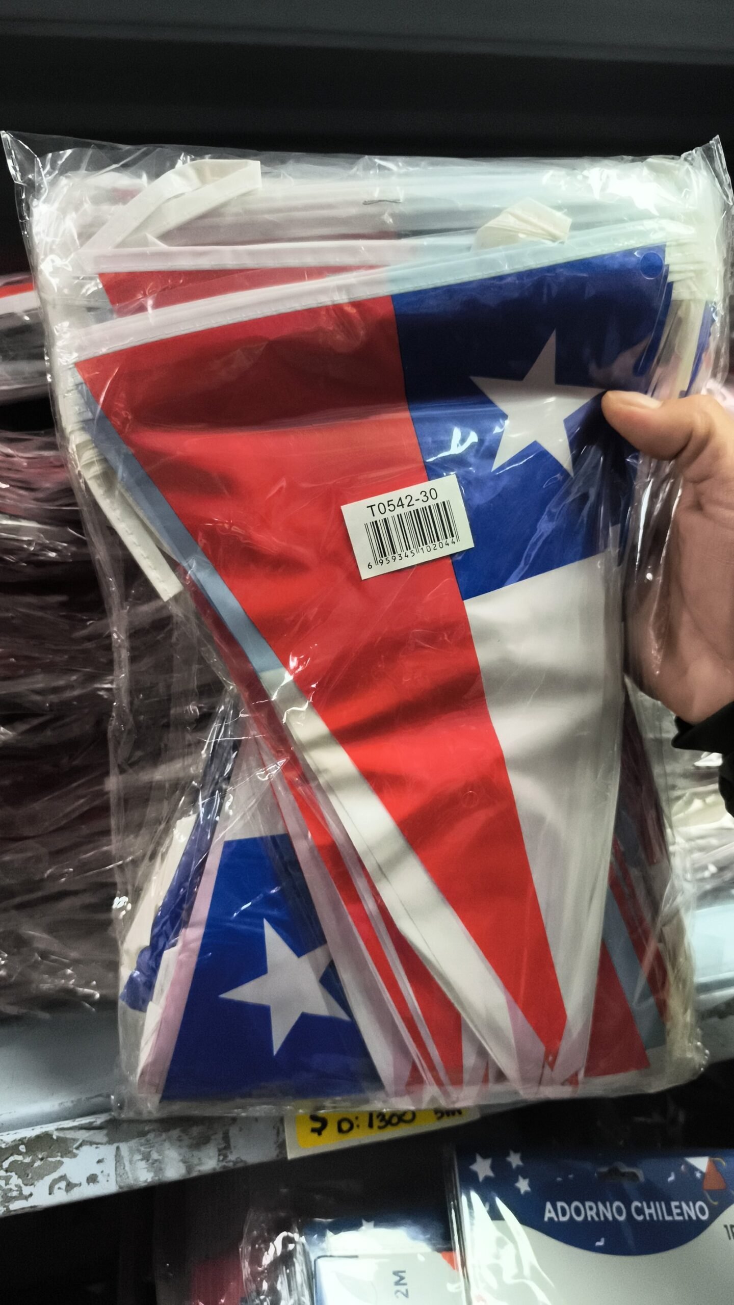 Banderines triángulo de tela 5 M
