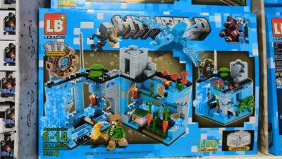 Set de bloques armables estilo Minecraft con luz LED