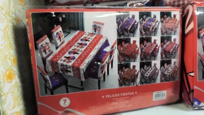 Set mantel y forros de silla Fiestas Patrias