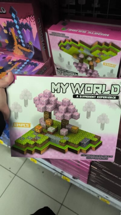Bloques magnéticos My World estilo Minecraft