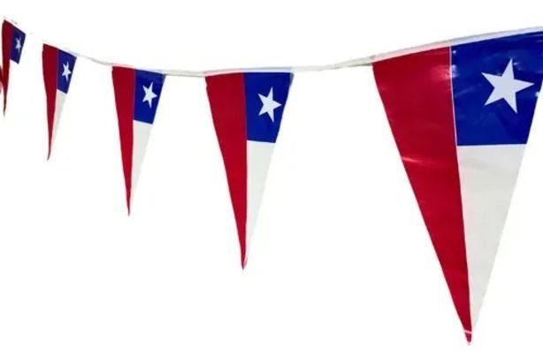 Banderines triángulo de tela 5 M - Imagen 4