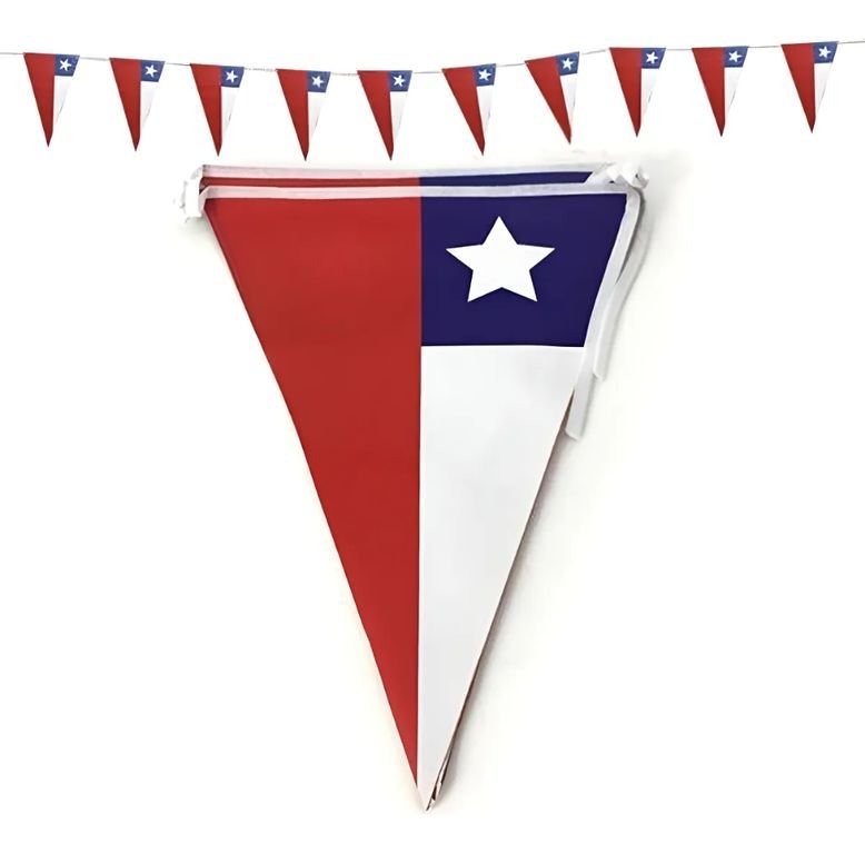 Banderines triángulo de tela 5 M - Imagen 6