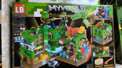 Set de bloques de construcción estilo Minecraft LB607