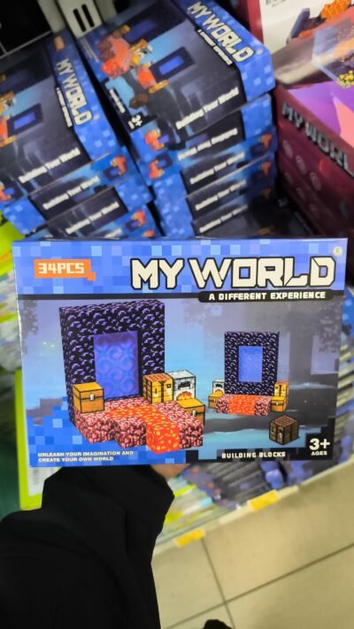 Set de bloques de construcción My World (estilo Minecraft)