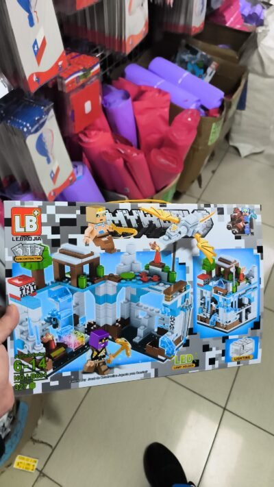 Set de bloques de construcción estilo Minecraft
