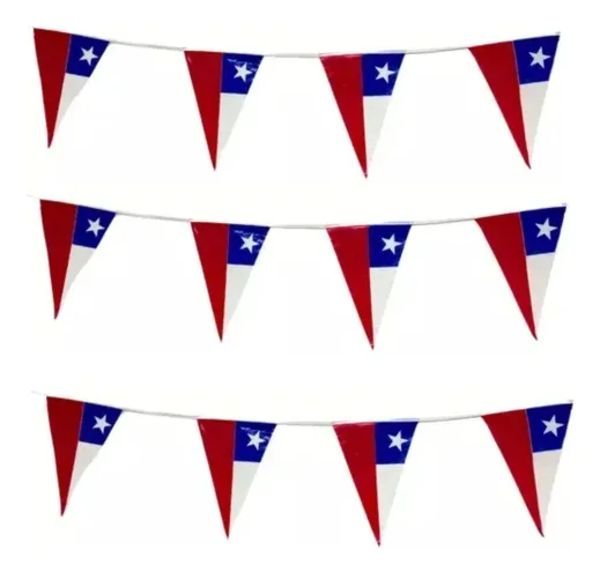 Banderines triángulo de tela 5 M - Imagen 3